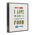 thumbnail image 2 of Stupell Industries Traditional I Love Food Funny Colorful Word Design Black Framed Giclee Art, 24 x 30, by Estera Kecek, 2 of 7