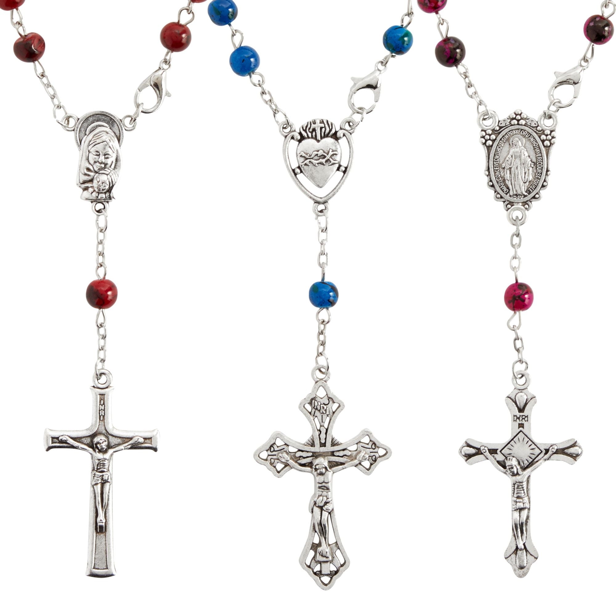 Christening Light Gray Chocolate W/ Mini Rosary Cross Bracelet - From  www.