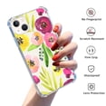 thumbnail image 2 of Summer Flower Case for iPhone 13 Mini,Aesthetic Colourful Floral Plant Case for Men Women,Unique Soft TPU Bumper Case Cover, 2 of 5