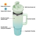 thumbnail image 3 of BJPKPK 40 oz Insulated Tumbler With Lid And Straw Stainless Steel Tumblers Cup With Handle For Women And Men,Mint, 3 of 7