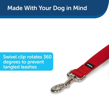 PetSafe（ペットセーフ）犬用リード ナイロンリード レッド 幅1.9cm×長さ120cm