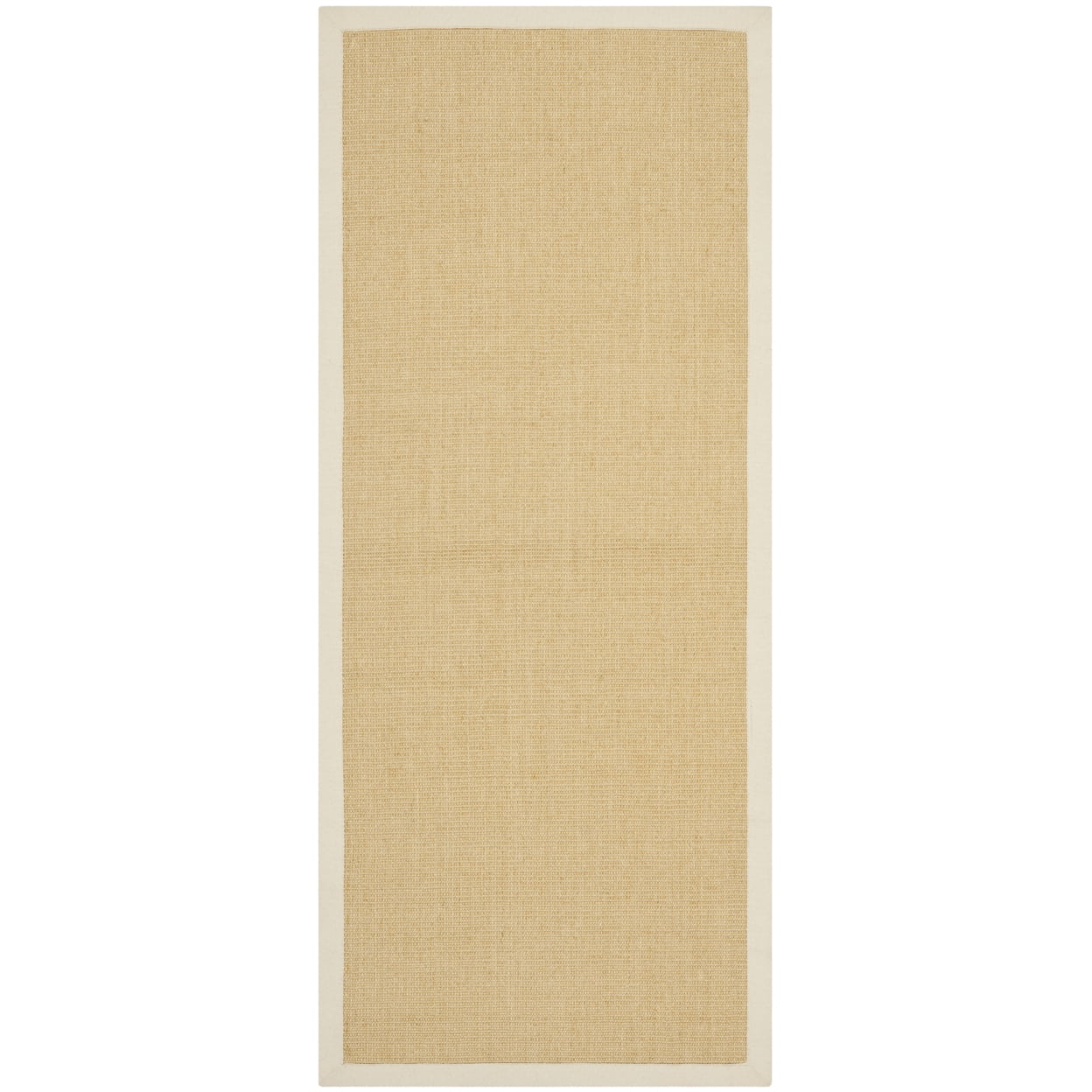 SAFAVIEH Natural Fiber Forrester Border Sisal Area Rug, Maize/Wheat, 8' x 10'