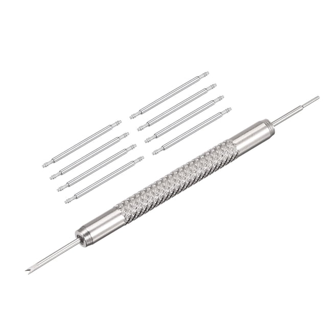 Reemplazos de pasadores de correa de reloj Uxcell de 23 mm, diámetro de 1.5 mm, 8 piezas, con herramienta de barra de resorte
