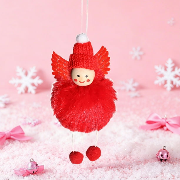 Polyester Christmas Doll Hanging Ornament for Holiday Tree and Festive Party Decorations