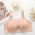 thumbnail image 6 of AHTJRT Bras for Women Wearable Gather Fixed Pad Pump Bras with Adjustable Straps Supportive Maternity Bras for Pregnancy Beige XXL, 6 of 8