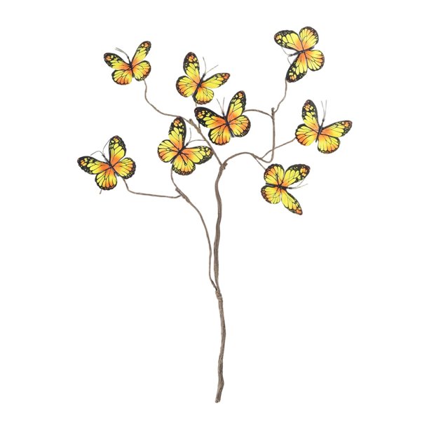 Ramas artificiales con mariposas para la decoración del hogar, la oficina y bodas. Estilo J