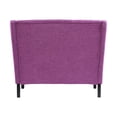 thumbnail image 4 of Linklea High-Back Tufted Settee Bench - Fuchsia, 4 of 10