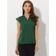 thumbnail image 4 of Blusa Básica Sin Mangas Con Cuello En V Para Oficina De Trabajo Para Mujer Verde XS, 4 of 5