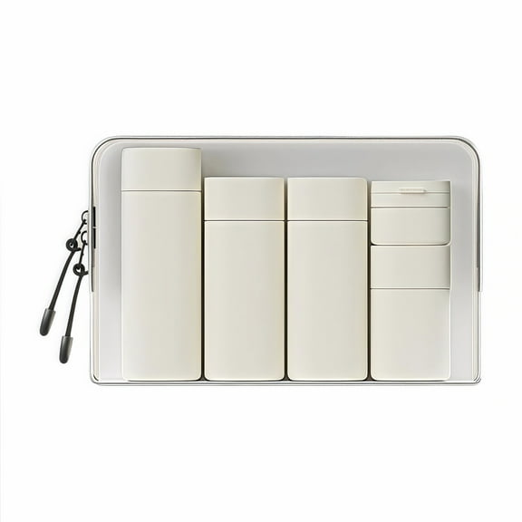 5pcs Travel Cream Dispenser Bottles Set Travel Bottles Toiletry Containers Set, TSA Approved, Travel Essentials