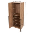 thumbnail image 5 of Lee 3-Piece Module Wardrobe Closet from Engineered Wood in Golden Brown, 5 of 20