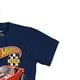 thumbnail image 5 of Camiseta Hot Wheels de manga corta para niños, azul marino, talla L, 5 of 7
