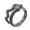 Black, variant on Cuff Finger Black Ring Snake Statement Polished Comfort Fit Textured Antique Size 7 Adjustable 17mm P466