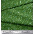 thumbnail image 2 of Soimoi Tissu de Velours Vert Spirale & Points Tissu Imprimé par Yard 58 Pouces de Large, 2 of 5