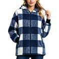 thumbnail image 2 of Yotami Womens Fall Winter Plaid Coat Jackets with Zipper Lightweight Outerwear Size S-XXL, 2 of 4