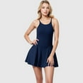 thumbnail image 6 of Women's Sleeveless Sports Dress with Flowy A-Line Skirt and Crisscross Open Back Straps - X Large, Navy, 6 of 7