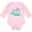AD-Pink, variant on My Great Grandma Loves Me with Cute Sharks Boys or Girls Long Sleeve Baby Bodysuit