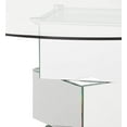 thumbnail image 4 of Meridian Furniture Haven Contemporary Glass Dining Table in Chrome, 4 of 9