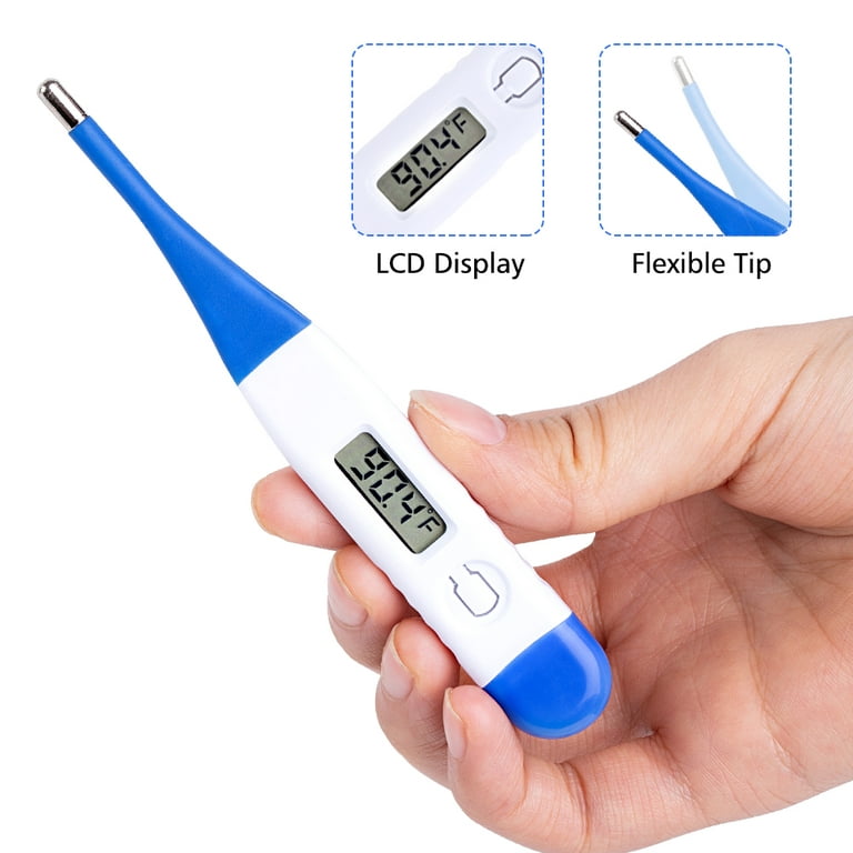 RightCare Digital Thermometer for Oral, Armpit, and Body Temperature with Flexible Soft Tip for Easy Fast Results, All Ages, 1 Count