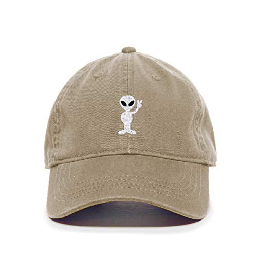Go All Out Adult Peace Sign Embroidered Visor Dad Hat 