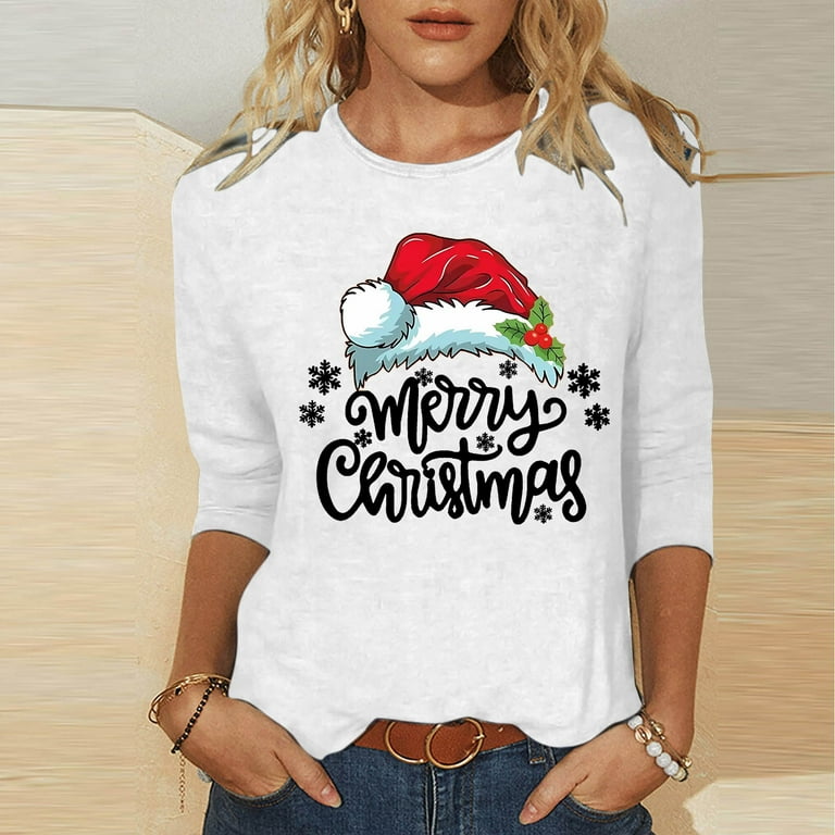 Snowman Merry Christmas Tree Snowflakes Cute Funny T-Shirt Snowman Merry Christmas Tree Snowflakes Cute Funny T-Shirt