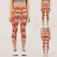 thumbnail image 2 of TAIAOJING High Waist Yoga Leggings Women Colorful Floral Custom Print Cropped Trousers Skinny Pants For Pilates Workout Running Leggings, 2 of 9