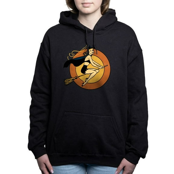 CafePress - Retro Witch - Pullover Hoodie, Classic & Comfortable Hooded Sweatshirt