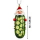 thumbnail image 3 of Mini Adorno de Pepino Acrílico Multifuncional para Árbol de Navidad | Decoración Navideña Transparente y Brillante | Versátil para Árbol, Coche y Envoltorio de Regalos | Fácil de Colgar, con Simbolis, 3 of 4