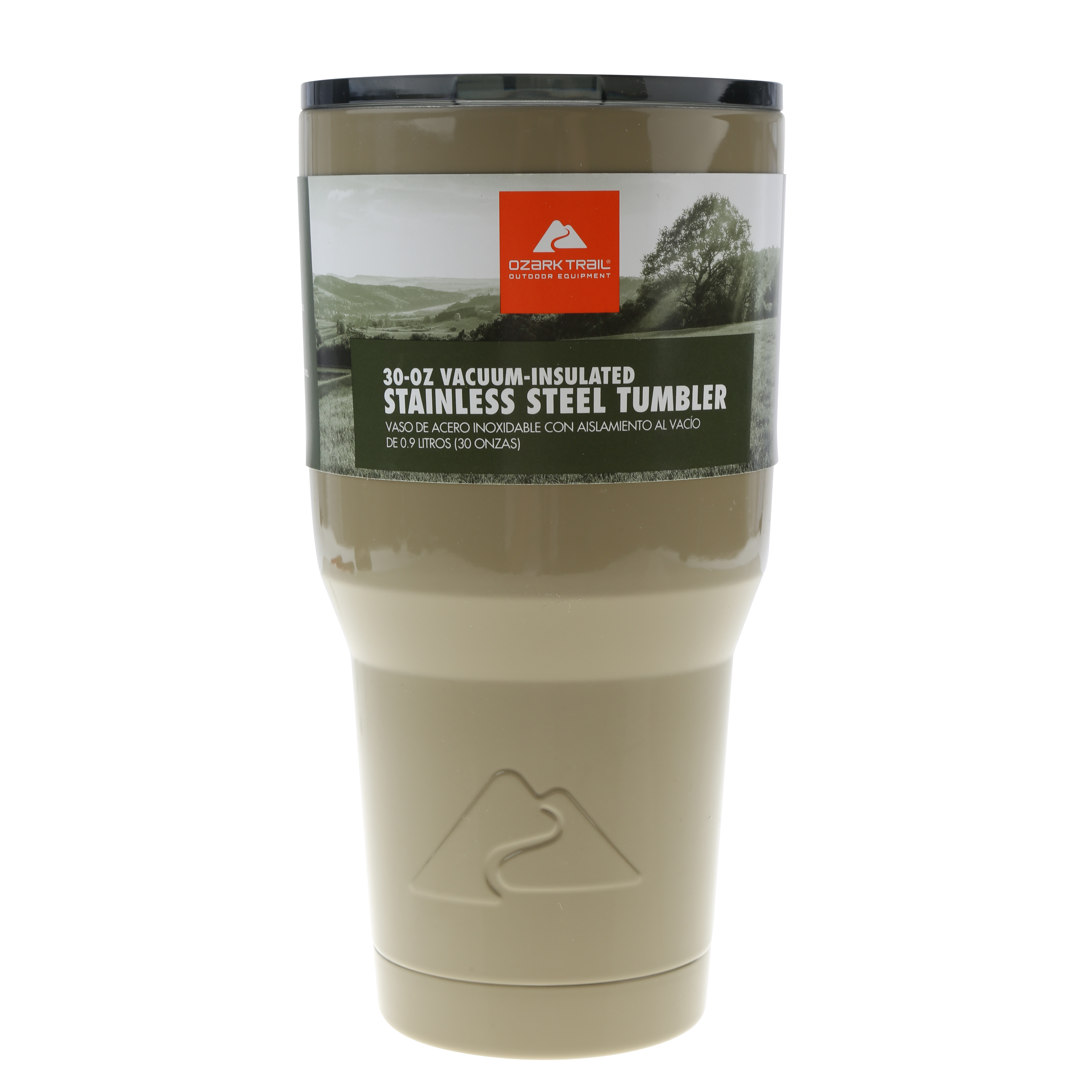 Ozark Trail 30-Ounce Double-wall, Vacuum-sealed Stainless Steel Tumbler, Tan - image 3 of 5