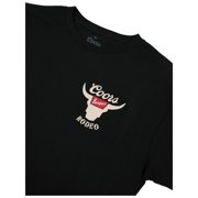 Coors Banquet Rodeo Horns Logo Front and Back Print T-Shirt-Large