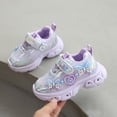 thumbnail image 4 of Gubotare Toddler Baby Boy Girl Shoes Kids Led Light Up Shoes, Rechargeable Sneakers, Lightweight Breathable Cool Glowing Luminous Shoes for Gifts Size 8 (Purple,8 Toddler), 4 of 9