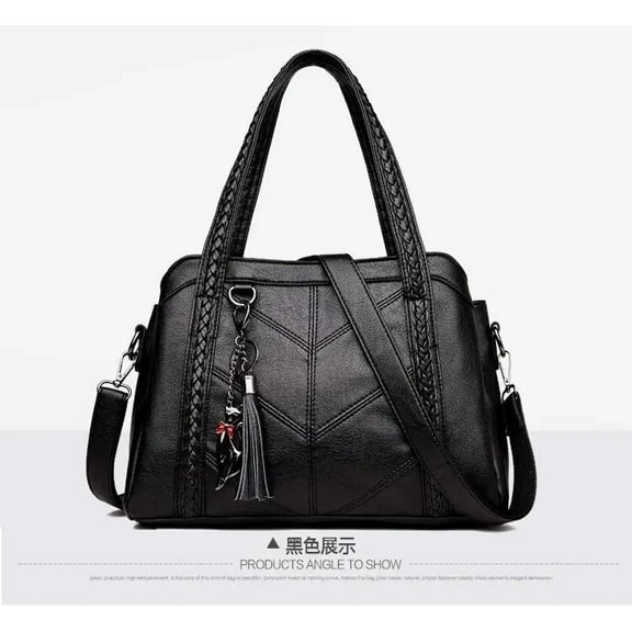 JUYGO Zipper Pu Tassels Design Women's Shoulder Bags Casual Large Capacity Bags for Women Bolsas Para Mujeres 여자 가방