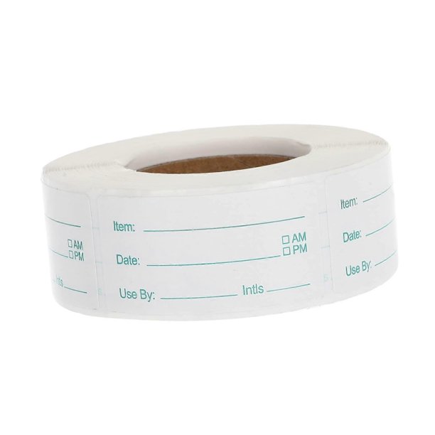 1 Roll of Stickers for Refrigerators, Label for Storing Food, Removable Food Label, Pantry Sticker for Freezers, Copper Plate Stickers