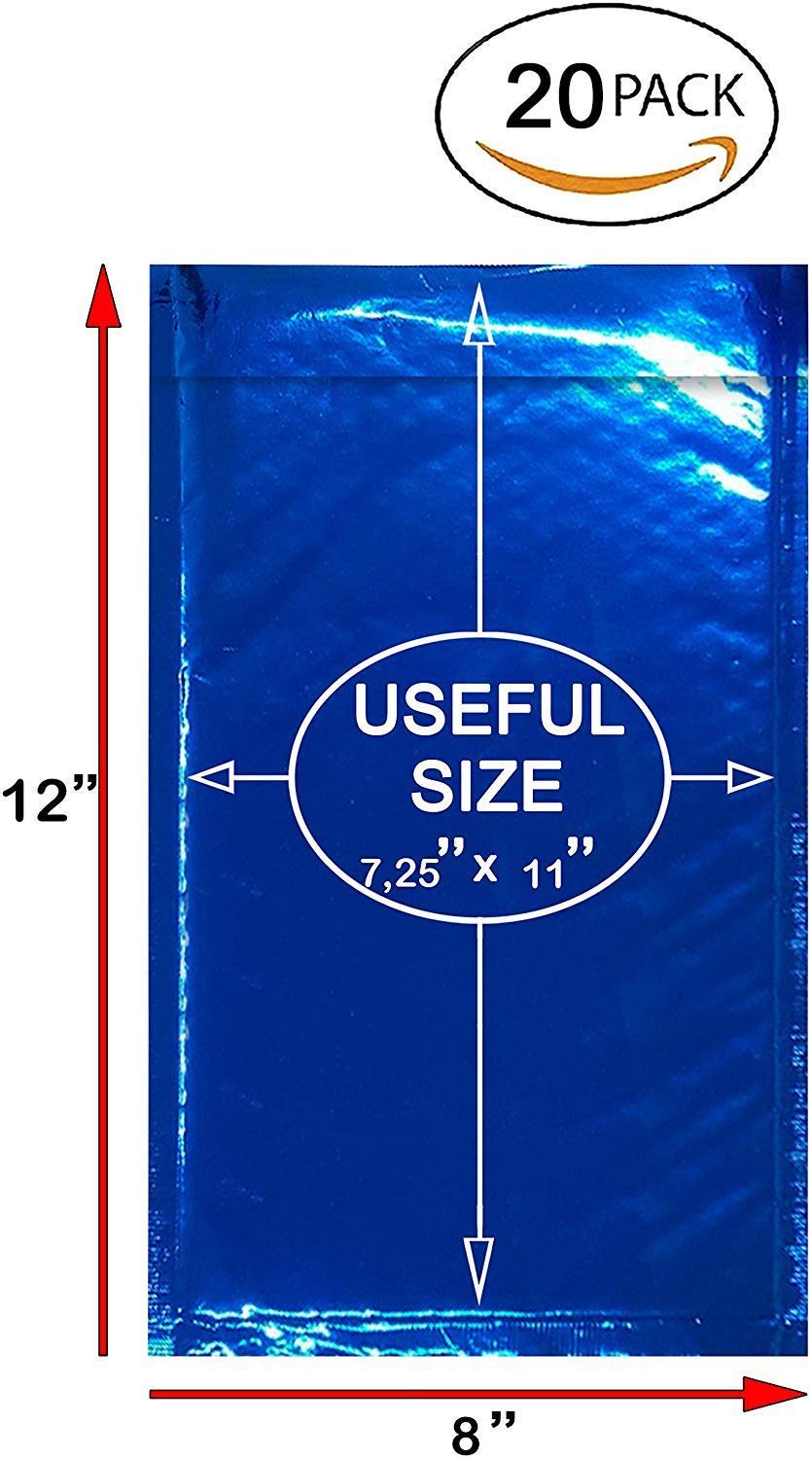 Bubble mailers 8.5 x 11. Padded envelopes 8 1/2 x 11. Exterior Size 9.5