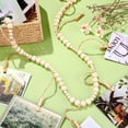 thumbnail image 3 of Wall Hanging Photo Display with Wooden Beads Garland 4 Feet Boho Collage Picture Frame DIY Picture Photo Frame Set with 9 Wood Clips for Rustic Country Home, Office Nursery Room Decoration(2 Pieces), 3 of 6