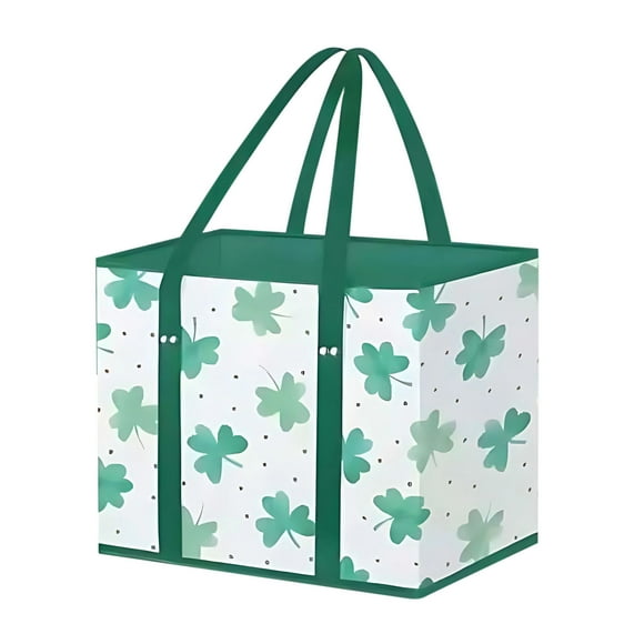 EGNMCR Closet Organizers and Storage, Organization and Storage, Storage Bins Foldable Non-Woven Tote Bag Reusable Shopping And Picnic Carrier With Reinforced Handles Foldable Tote Organizer