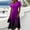 Dark Purple, variant on A-Line Short Sleeve Dresses for Women Summer Grandient Sundress Flowy Summer Wedding Guest V Neck Dresses
