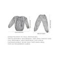 thumbnail image 2 of Homoyoyo 1 Set Sauna Suit Silver Polyethylene Fiber Accelerates Fat Burning For Gym Home Workout Physical Exercise, 2 of 7