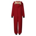 thumbnail image 3 of SwiftWear Christmas Onesie for Adult & Kid, Red Matching Christmas Pajamas for Family, One Piece Sleepwear for Women, 3 of 6
