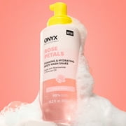 (2 pack) ONYX Professional Foaming & Hydrating Body Wash Shake, Rose Petals, 16.2 fl oz