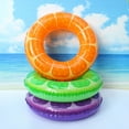 thumbnail image 4 of Flotadores inflables para piscina, anillos de tubo de natación de frutas, 1 paquete de anillos de natación de 35,4 pulgadas, flotadores de piscina, juguetes para adultos y niños, juguetes de piscina de playa, naranja-naranja- oso de fresa Electrónica, 4 of 4