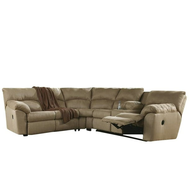Amazon Mocha Reclining Sectional Signature Design Furniture Cart