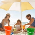 thumbnail image 6 of (2) Beach Bucket Pails Durable Kids Sand Toys, Plastic Multicolor, 6 of 7