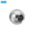 thumbnail image 3 of Uxcell M6x12mm Ball Nuts Knob, 5 Pack Thread 304 Stainless Steel Round Blind Hole Screw Cap Cover, Silver, 3 of 5
