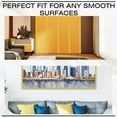 thumbnail image 4 of 16.54Ft x 0.7in Molding Trim Peel and Stick Gold Flexible Self Adhesive Waterproof Wall Mirror Corner Round Edge Tile Trim Ceiling Countertop for Floor Furniture Baseboard Border Door Golden 1pc, 4 of 9