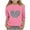Pink, variant on Girls Valentines Shirts Cute Heart Print Glitter Sequin Tunic Shirts Kids Casual Round Neck 3/4 Length Sleeve Tee Tops 3-12 Years
