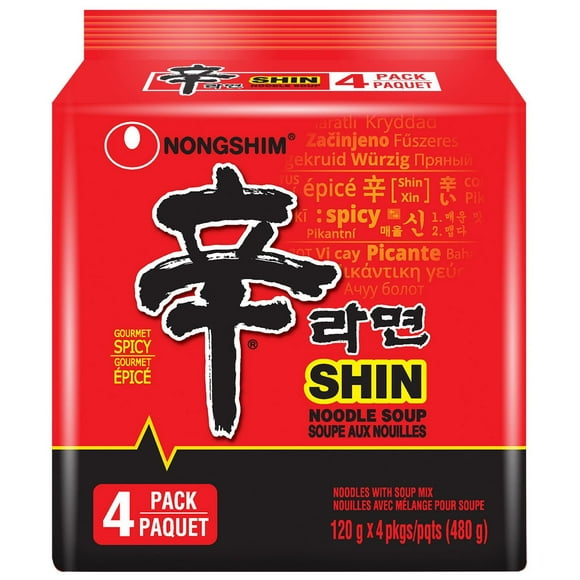 Nongshim Shin Ramyun, 120g x 4, Family Pack