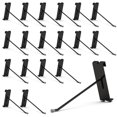 thumbnail image 1 of HUHOLE Ganchos de pared de rejilla de 6 pulgadas, 50 ganchos de exhibición para ganchos de pared de rejilla para panel de pared de rejilla, color negro, 1 of 5