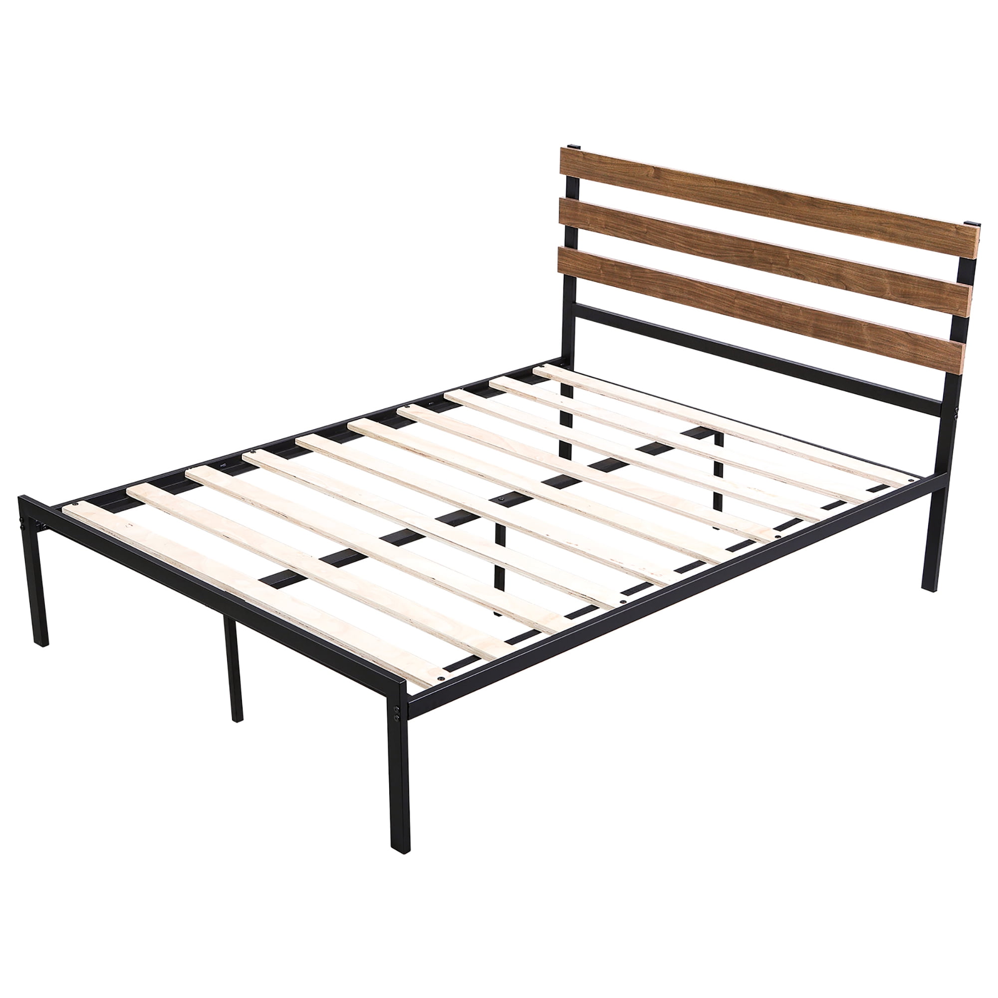 Costway Full Size Metal Platform Bed Frame Mattress Foundation wooden