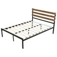 thumbnail image 1 of Costway Full Size Metal Platform Bed Frame Mattress Foundation wooden Headboard, 1 of 10