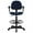 Blue, variant on Scranton & Co Patterned Ergonomic Drafting Chair in Black with Arms